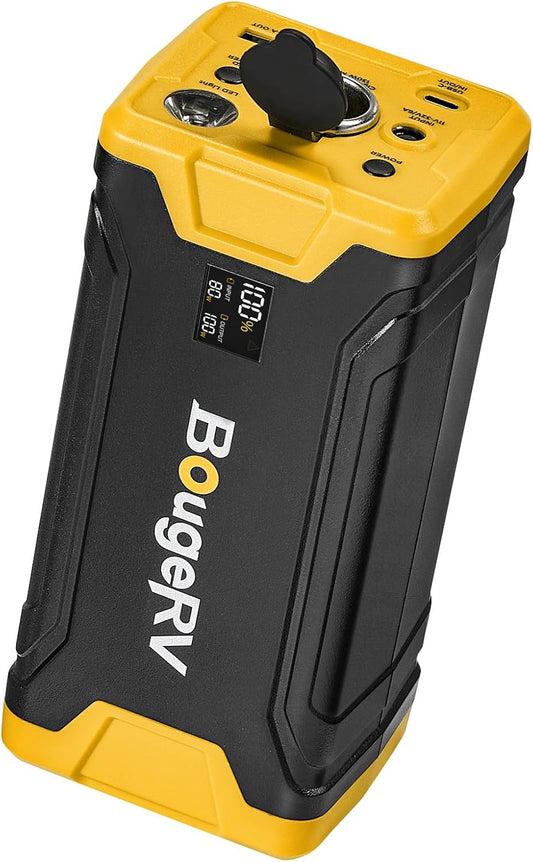 277Wh Portable Power Station, Backup Battery for Most Car Refrigerators, Portable Power Supply with Dynamic Display Panel