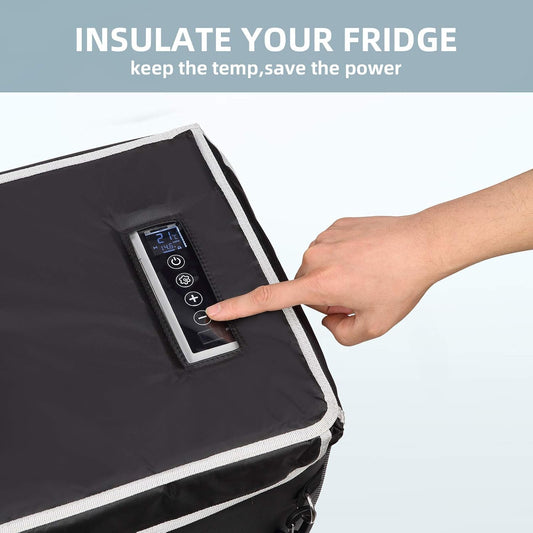 30 Quart Insulated Protective Cover for BougeRV CR28 30QT Fridge, 12 Volt Portable Car Refrigerator Cover (Refrigerator NOT Included)